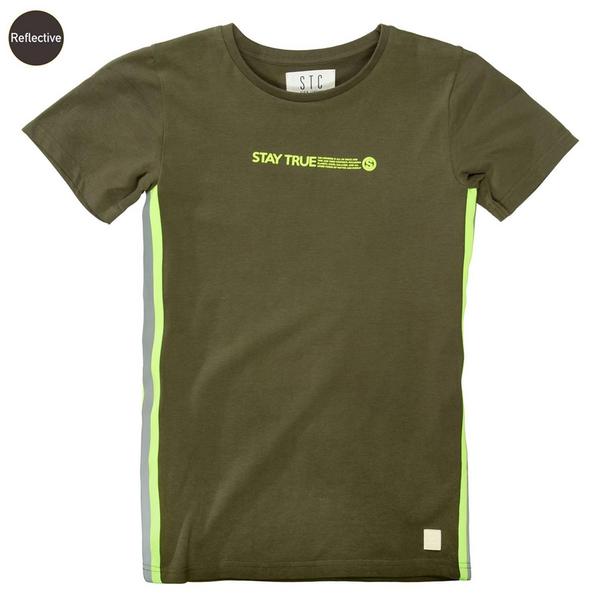 Kn.-T-Shirt - 516/DARK OLIVE