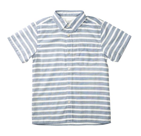 Kn.-Hemd - 821/GREY-STR.