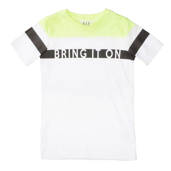 Kn.-T-Shirt - 313/NEON SUN/WHITE