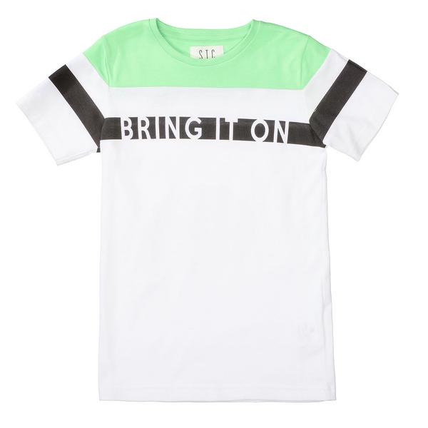 Kn.-T-Shirt - 515/SUMMERGREEN/WHITE