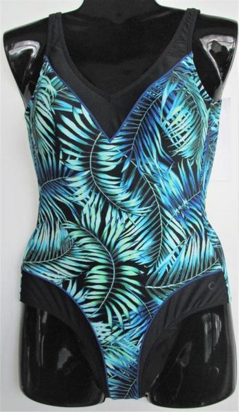 Badeanzug - 900/SCHWARZ/AQUA