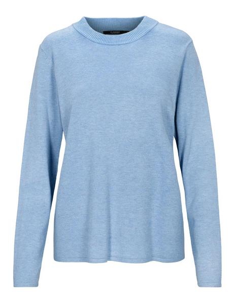 (S)NOS Stehbund-Pullover,1/1Ar - 608/608 DENIM MEL