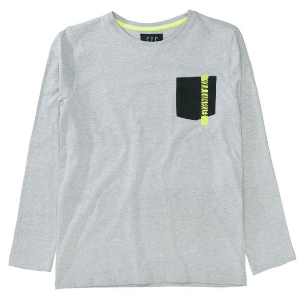 Kn.-Shirt - 801/GREY MEL.