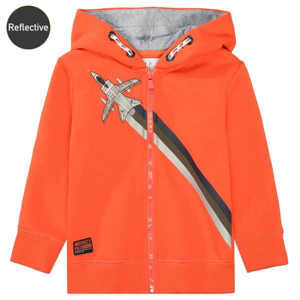 Kn.-Kap.-Sweatjacke - 414/FIRE