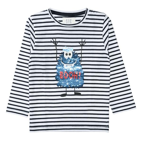 Kn.-Streifenshirt - 603/MIDNIGHT-STR.