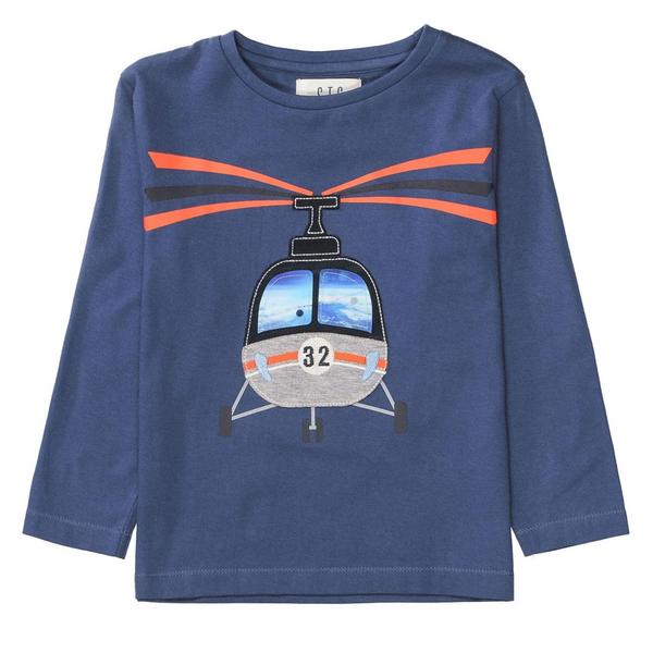 Kn.-Shirt - 604/WASHED BLUE