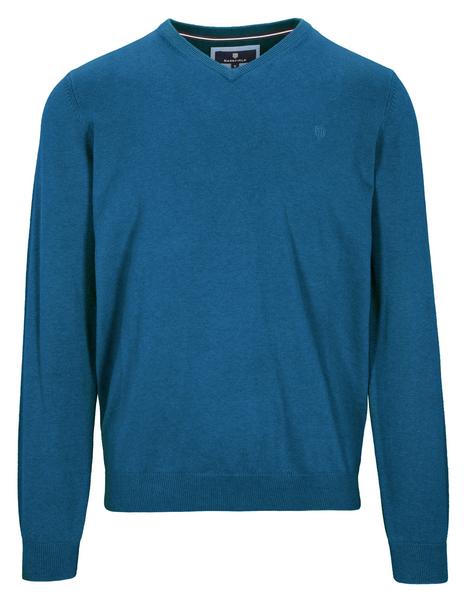 (S)NOS V- Pullover - 605/605 BLUE PETROL