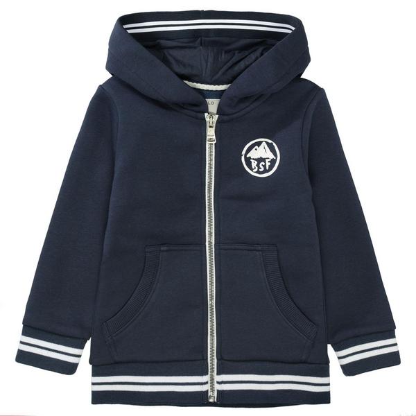 Kn.-Sweatjacke - 619/SOFT NAVY