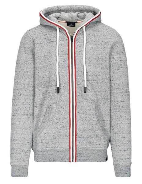 Hoodie Sweat Cardigan - 801/SILBER MEL.