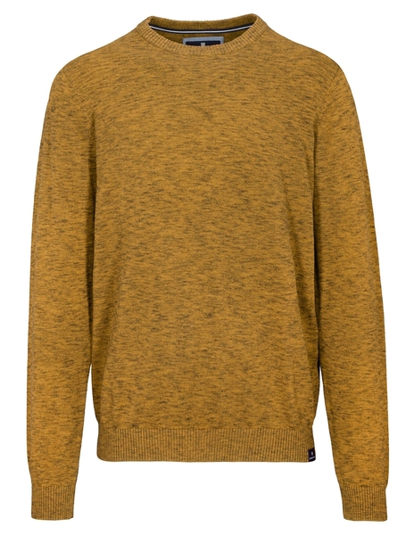 Rundhals Pullover - 302/SAFRAN