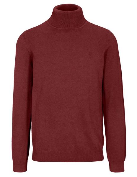 (S)NOS Rollkragen Pullover - 405/DEEP WINE MEL