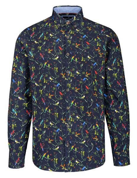 He.-Freizeithemd 1/1 - 606/DENIM BLUE