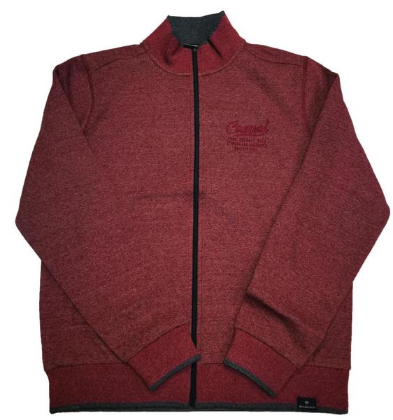 Zip Sweat Cardigan - 404/PEPPER MEL.