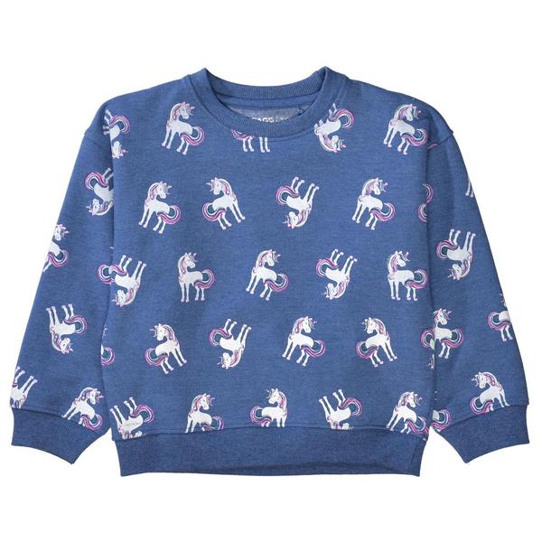 Md.-Sweatshirt - 650/JEANS BLUE MEL-AOP