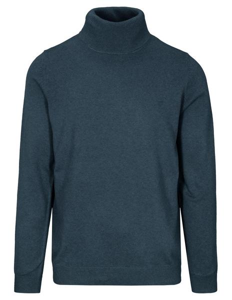 Rollkragen Pullover - 506/DEEP SEA MEL.