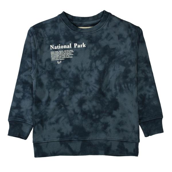 Kn.-Sweatshirt - 615/NAVY TIE DYE