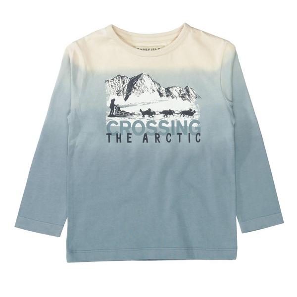 Kn.-Shirt - 616/WASHED PETROL DIP DY