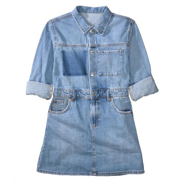 Md.-Jeanskleid - 642/MID BLUE DENIM