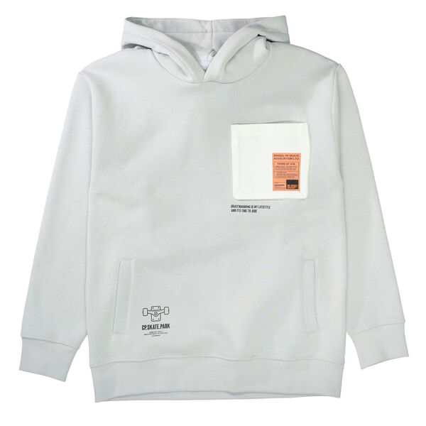Kn.-Hoodie, oversized - 809/SOFT STONE
