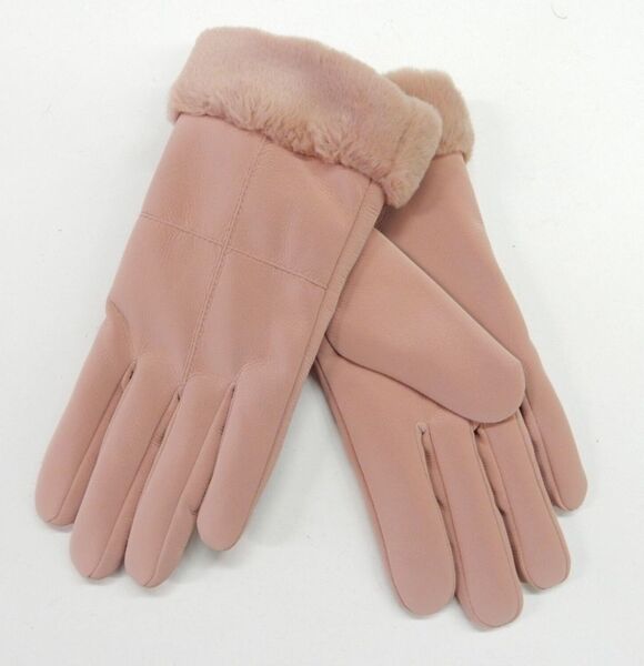 Handschuh m. Kunstfell - 417/ROSE
