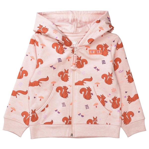 Md.-Kap.-Sweatjacke - 445/SOFT ROSE-AOP