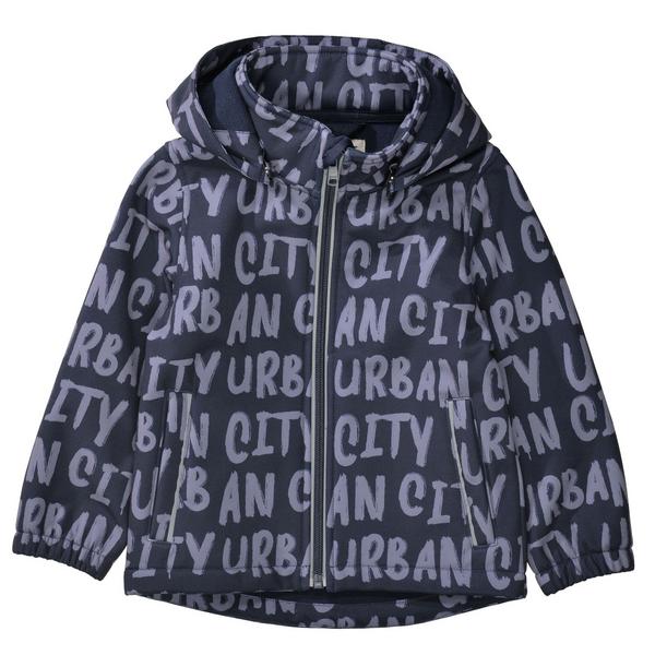 Kn.-Softshelljacke - 623/DEEP MARINE-AOP