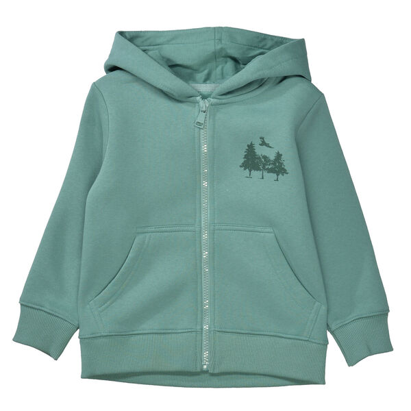 Kn.-Kap.-Sweatjacke - 507/SMARAGD