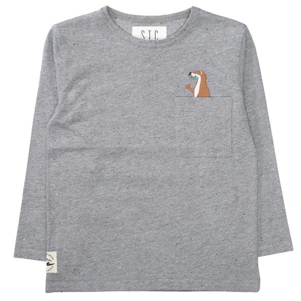 Kn.-Shirt - 810/DARK GREY NAPPIE