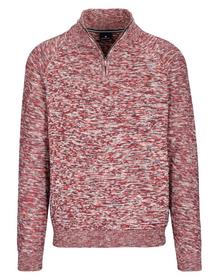 Zip Troyer Pullover, STRONG RED