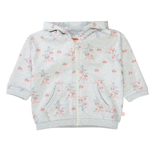 Md.-Sweatjacke - 829/SOFT GREY MEL.AOP