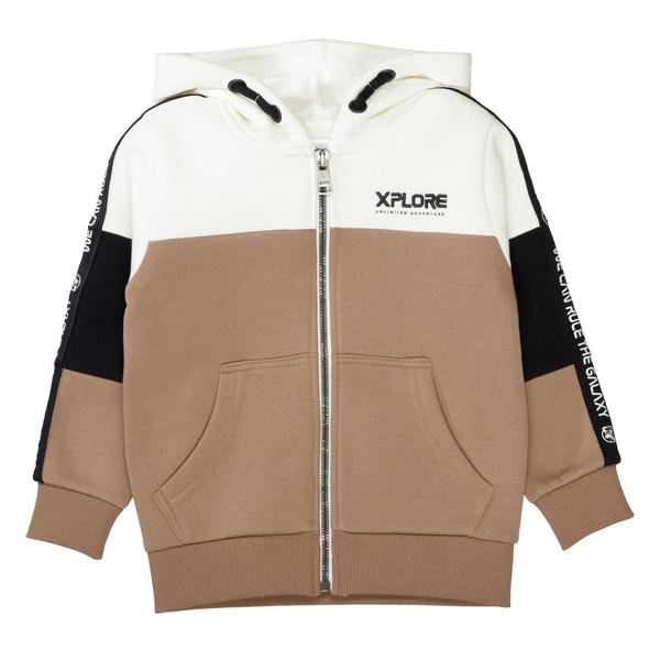 Kn.-Kap.-Sweatjacke - 210/CAMEL