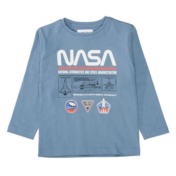 Kn.-Shirt - 646/DUSTY BLUE