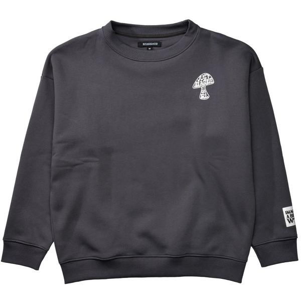 Md.-Sweatshirt, oversized - 802/ANTHRA