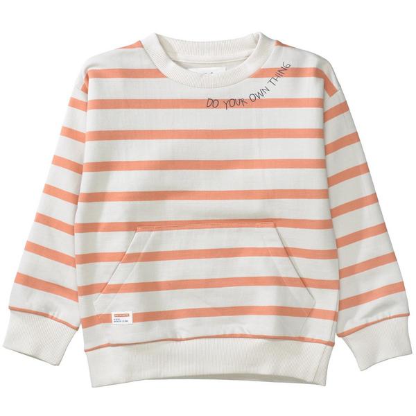 Kn.-Sweatshirt, oversized - 211/SOFT BEIGE-STR.