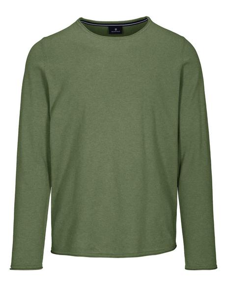 Rdh.-Pullover mit Rollkante - 502/OLIVE MEL.