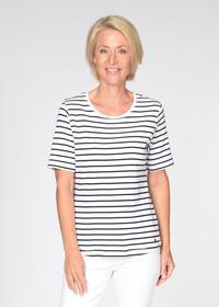 Rdh.-Shirt, 1/2 Arm, Ringel