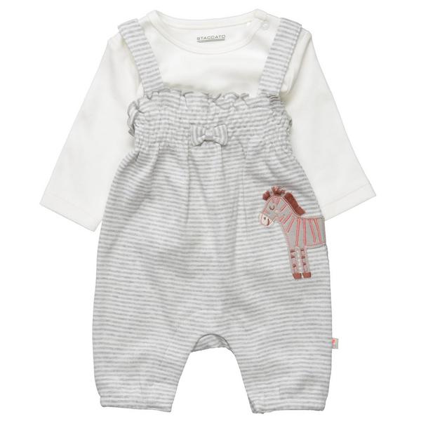 Md.-Strampler+Shirt - 801/SOFT GREY STR.