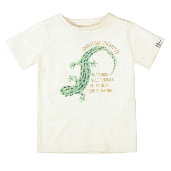 Kn.-T-Shirt Slim - 209/LIGHT SAND MEL.