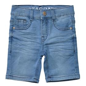 Denim Bermudas  mit Leder-Badge