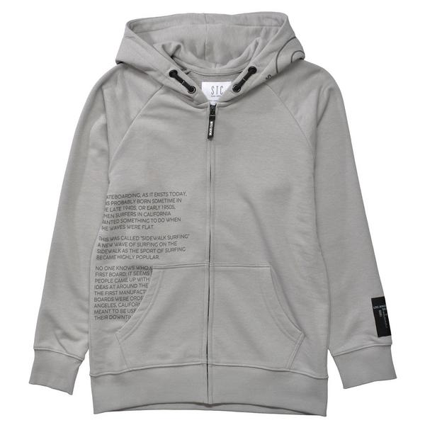 Kn.-Kap.-Sweatjacke, oversized - 807/GRAPHITE