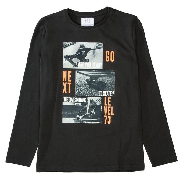 Kn.-Shirt - 806/DARK GREY