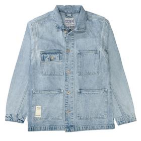 Kn.-Jeansjacke, oversized - 641/LIGHT BLUE DENIM