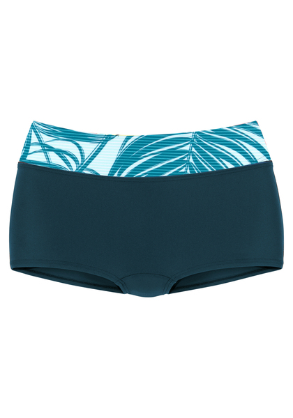 Hotpants Coal - 8871/petrol print