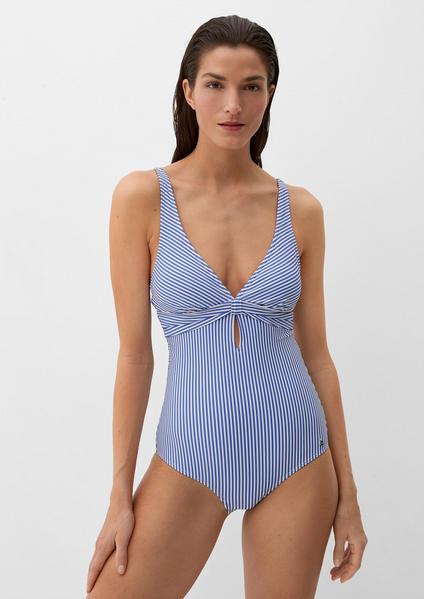 Badeanzug A/B - 26688/lt blue-whit