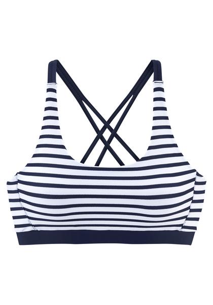 Bustier-Top - 22669/white-navy-s