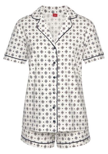 s.O classic shorts - 26497/ecru tie pat