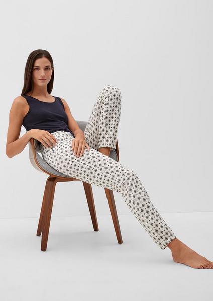 s.O classic pants - 26497/ecru tie pat