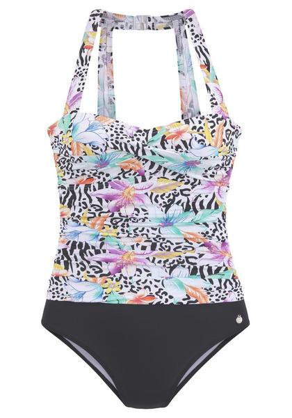 Badeanzug D - 1708/white print