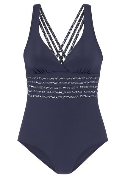 Badeanzug Jung D - 27125/navy-leo