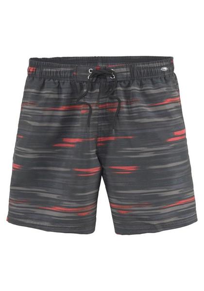 Badeshorts - 1422/black-grey